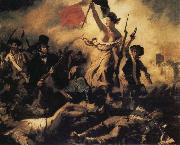 Eugene Delacroix Liberty Leading the People painting